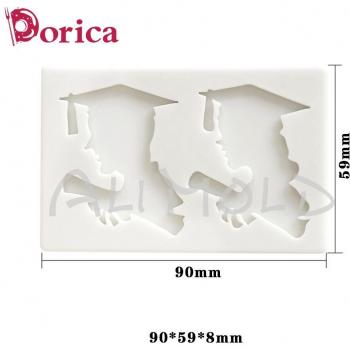 5 Graduate Silicone Molds Owl Bachelor Cap Fondant Mold DIY Party Cake Decorating Tools Candy Clay Chocolate Gumpaste Moulds