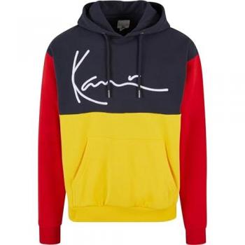 Hoodie Karl Kani Teddy Signature Jaune/Marine/Rouge