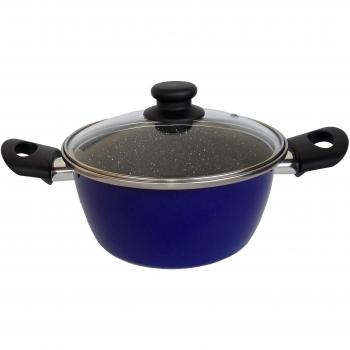Wurko Olla Antiadherente Azul Piedra 24 cm