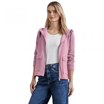 STREET ONE Kapuzensweatjacke in Struktur-Optik