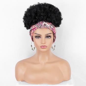 Kryssma Perruque Afro Chapeau