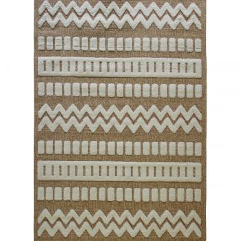 Tapis Geométrico en Relieve de Yute 120x160
