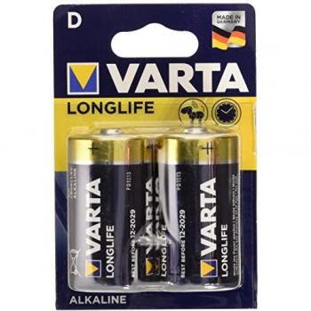 X Varta Longlife D 1,5 V Mono Alkaline Batterie LR20 (2x2er Blister) 4120