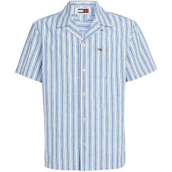 Tommy Jeans Kurzarmhemd »TJM STRIPE LINEN SS SHIRT EXT«