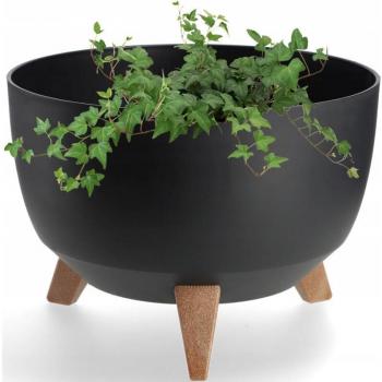 Pot à fleurs surélevé 33 cm noir