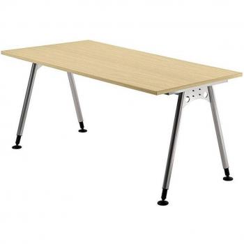 A-Fuß Schreibtisch 160 x 80 cm Ahorn
