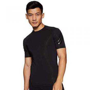 Herren T-Shirt Adidas Alphaskin Tech, 3 Streifen – Schwarz – M