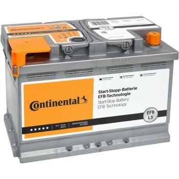 Continental EFB 12V 70Ah Starterbatterie für Ford, Nissan