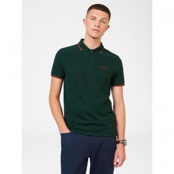 Large Dark Green Signature Polo Shirt