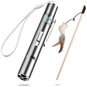 Inpher Multi Pattern Interactive Pet Exercise Tool with Mini Flashlight