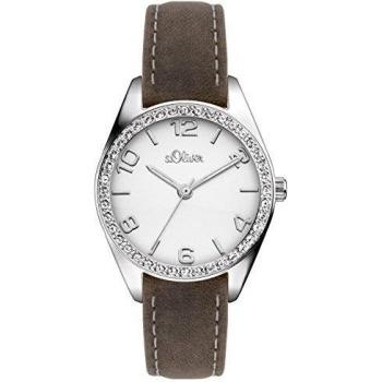 Orologio s.Oliver Time Impara l'Ora Donna Quarzo con Cinturino Pelle SO-3372-LQ