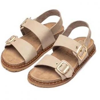 Yokono sandalias planas de piel para mujer