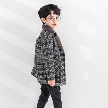 Luxury Thick Velvet Woolen Cardigan for Boys