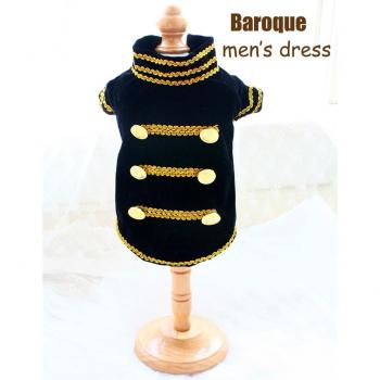 Baroque Style Pet Tuxedo Suit