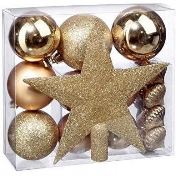 Ghirlanda di Natale olografica 50x4x2m con bordo dorato smerlato