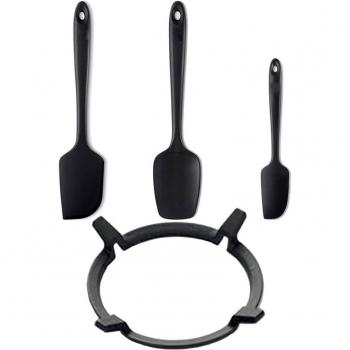 SpatulaWok BlackHeat 3× + Soporte Fundición