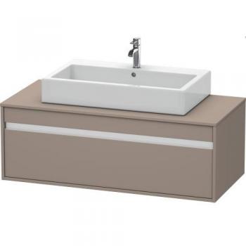 Ketho Meuble Suspendu 120 x 55 cm – Blanc Mat, 1 Tiroir