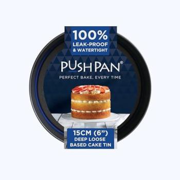 PushPan Two‑Piece 15 cm Grey Deep Cake Tins