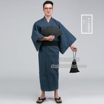 Männlicher Kimono aus 100% Baumwolle für die Nacht