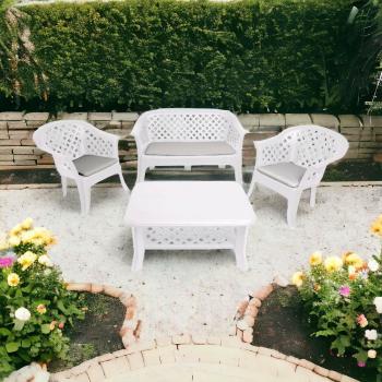Set Giardino Brescia – Poltrone, Panchina, Tavolino 134x72h76