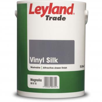 Leyland Trade 264863 Magnolia Vinyl Silk Emulsion Paint (5 Litre)