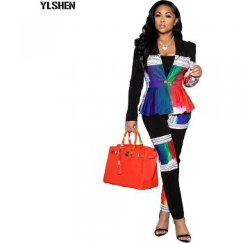 Winter African Print Dress Set for Women