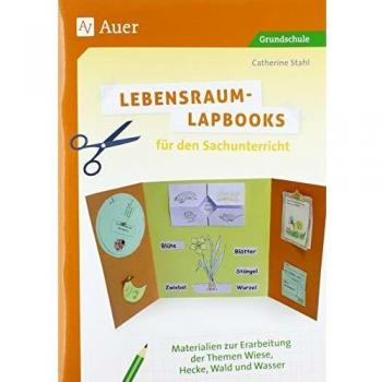 Lebensraum-Lapbooks für den Sachunterricht: Materialien zur Erarbeitung der Themen Wiese, Hecke, Wald und Wasser