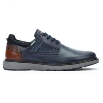 Bilbao Herrenschuh Pikolinos – Blau, 40, Schnürschuhe