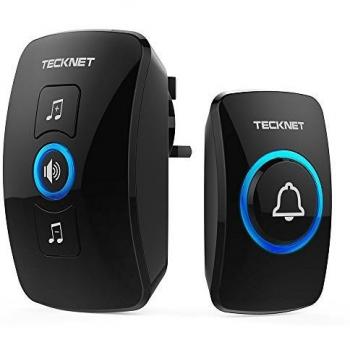 TECKNET 32‑Tone Wireless Doorbell – 820‑Foot Connectivity