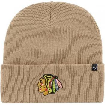 47 Brand Känguruschnur‑Beanie (Beige) – Chicago Blackhawks