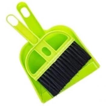 Compact Broom and Dustpan for Desk