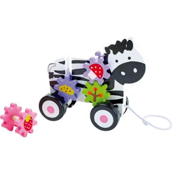 Legler Kidz Zebra Gear Pull‑Ride Toy