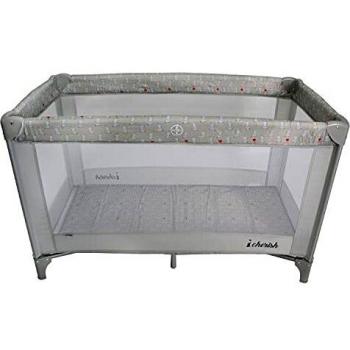 My Babiie Dani Dyer Elephants Travel Cot (Black)