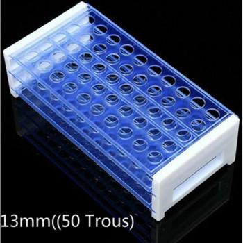 Clear Test Tube Holder, 40 or 50 Holes, for Lab Use