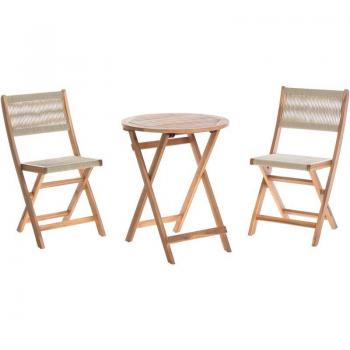 Prossedi Bistrot Pliante Bois d'Acacia