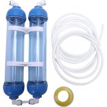 2Pcs T33 Cartridge Housing with 4 Fittings for Water Purifier