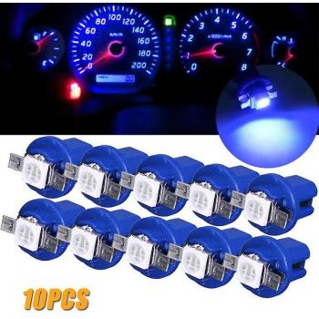 10 Luces de Instrumento LED T5 B8.5d de Bajo Consumo
