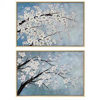 Oriental Tree Canvas Pair – Heimdeko Dkd, 2 Stück