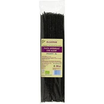 Algamar Espaguetis integrales con algas tierra y mar bio 250g Algamar