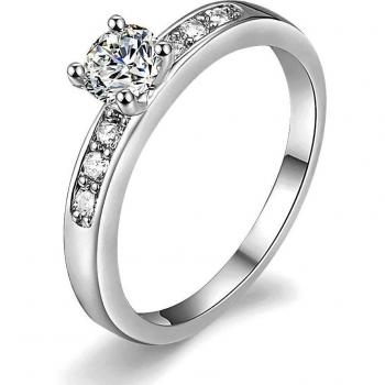 Women's Classic 4 Claw Engagement Ring in Rose Gold R682
