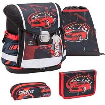 Belmil Schulranzen Set 4-teilig ergonomischer Schulranzen Jungen 1. Klasse 2. Klasse 3. Klasse