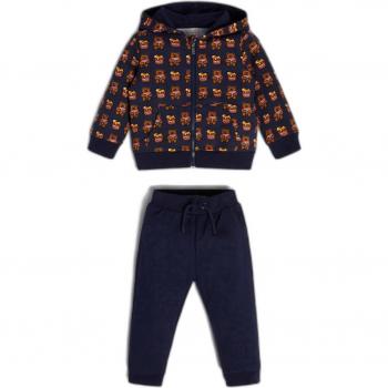 Tuta neonato Guess blu felpa e pantalone