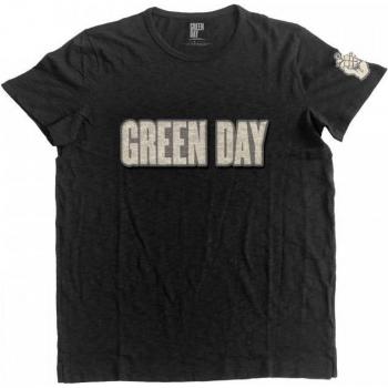 Green Day Unisex Adult XXL – Schwarzes Granat-Logo T-Shirt