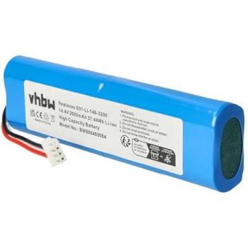 Batterie pour aspirateur Ecovacs S01-LI-148-2600, S09-LI-148-3200 (2600mAh, 14,4V, Li-ion)