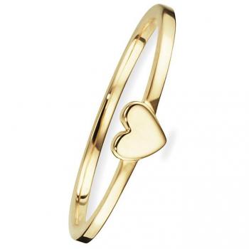 Damenring CAÏ 925/− Sterling Silber vergoldet, keine Edelsteine, gelb