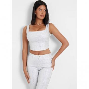 Bustier Denim scintillante