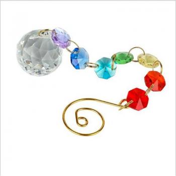 Regenbogen-Suncatcher‑Teilset: 5 funkelnde Kristallperlen in Achtecksform – dekorativ & vielseitig