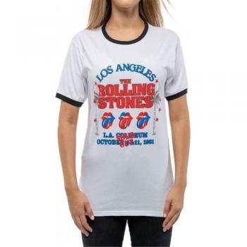T-shirt Rolling Stones Tour Américain S Blanc