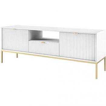 MIRJAN24 TV-Lowboard Nova Gold mit Schublade