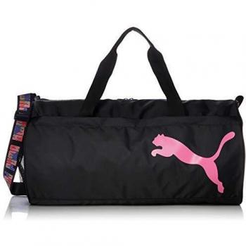 Puma Sports Barrel Bag Donna Nero/Rosa Unica